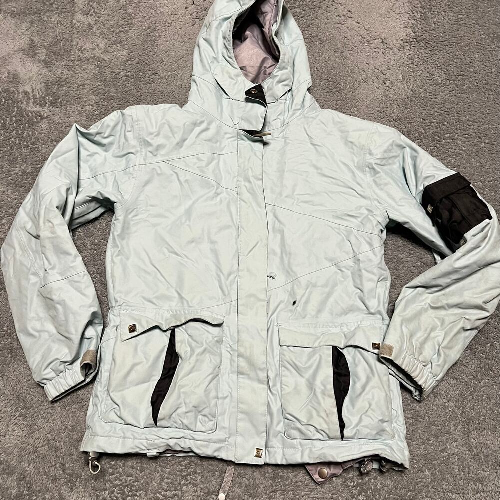 RIDE Snowboards Coat Womens Medium snow snowboarding Cell Series Jacket Blue